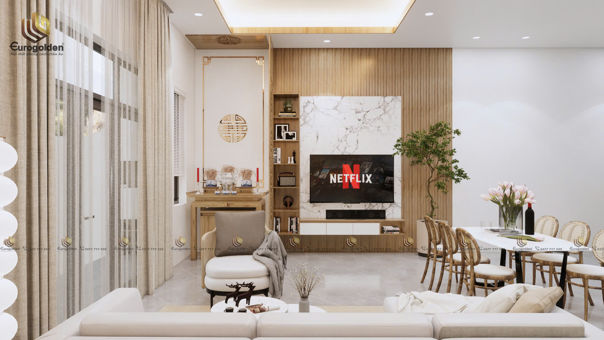 Nội thất nhà cấp 4 - Phòng khách