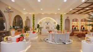 thiết kế nội thất showroom Yến Sào