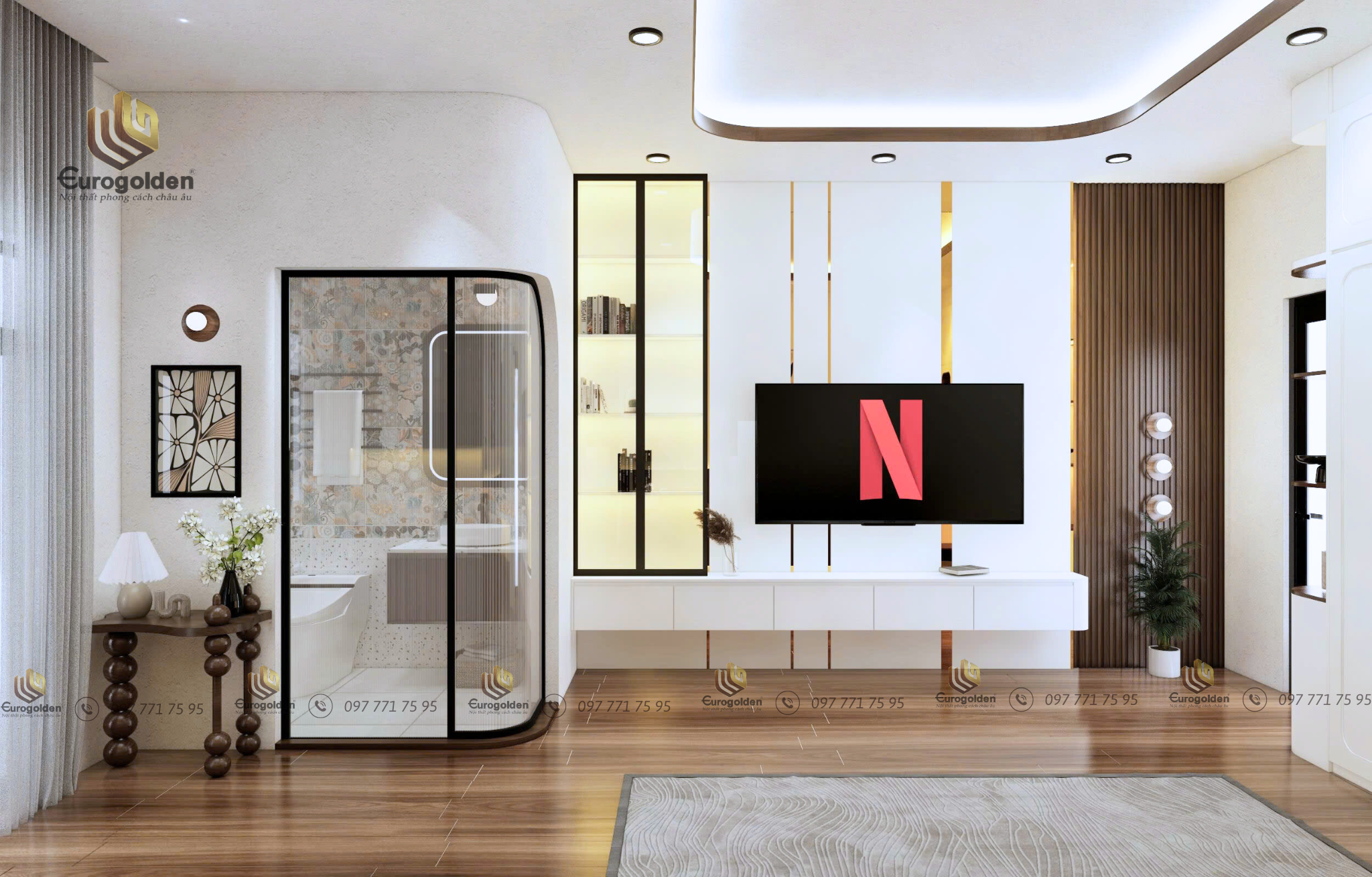nội thất phố nhà 3 tầng hiện đại