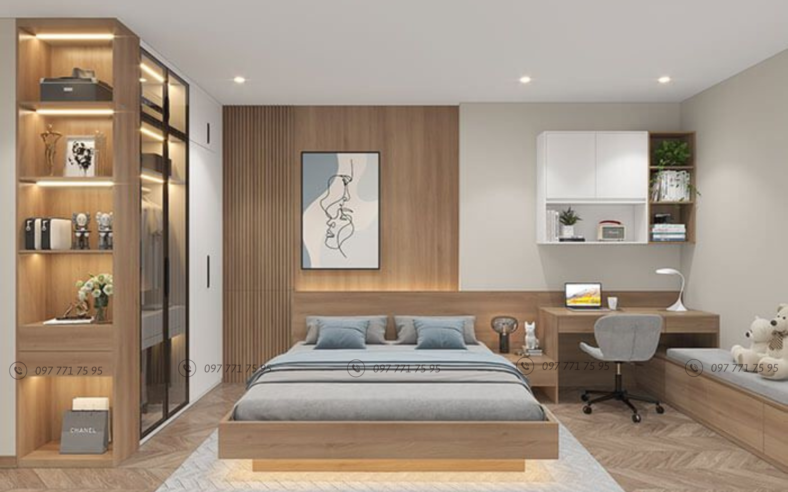 vật liệu thi công nội thất nhà phố 3 tầng