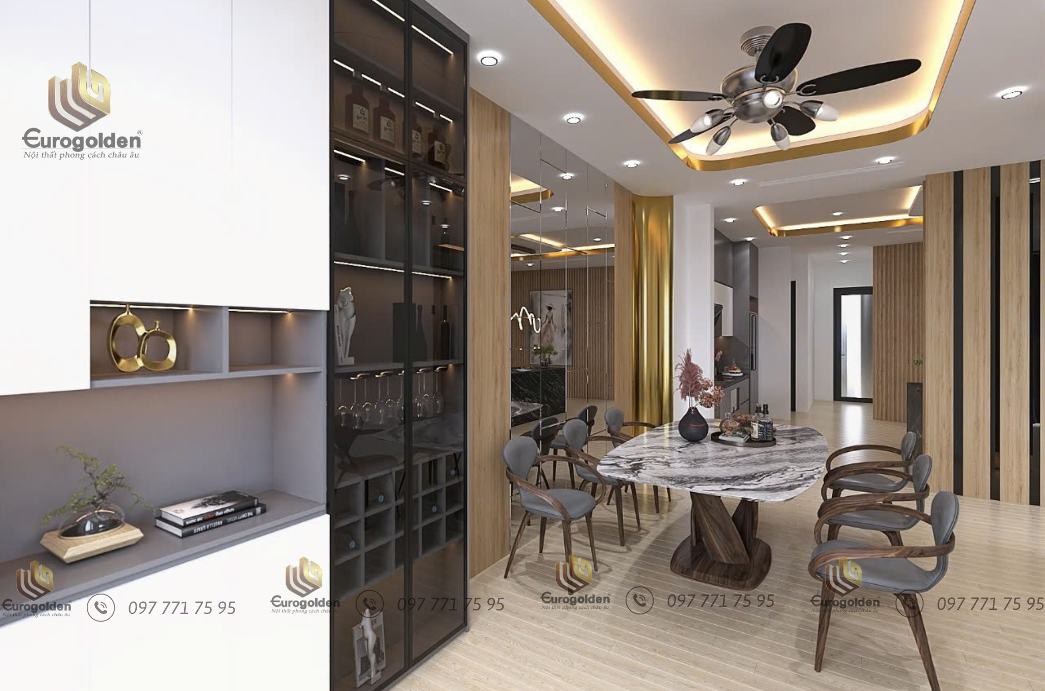 nội thất nhà 3 tầng