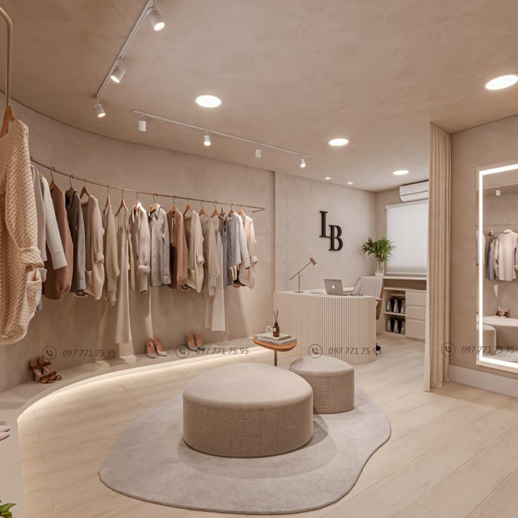 thiết kế nội thất cửa hàng thời trang