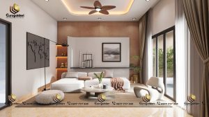 nội thất nhà phố 3 tầng hiện đại