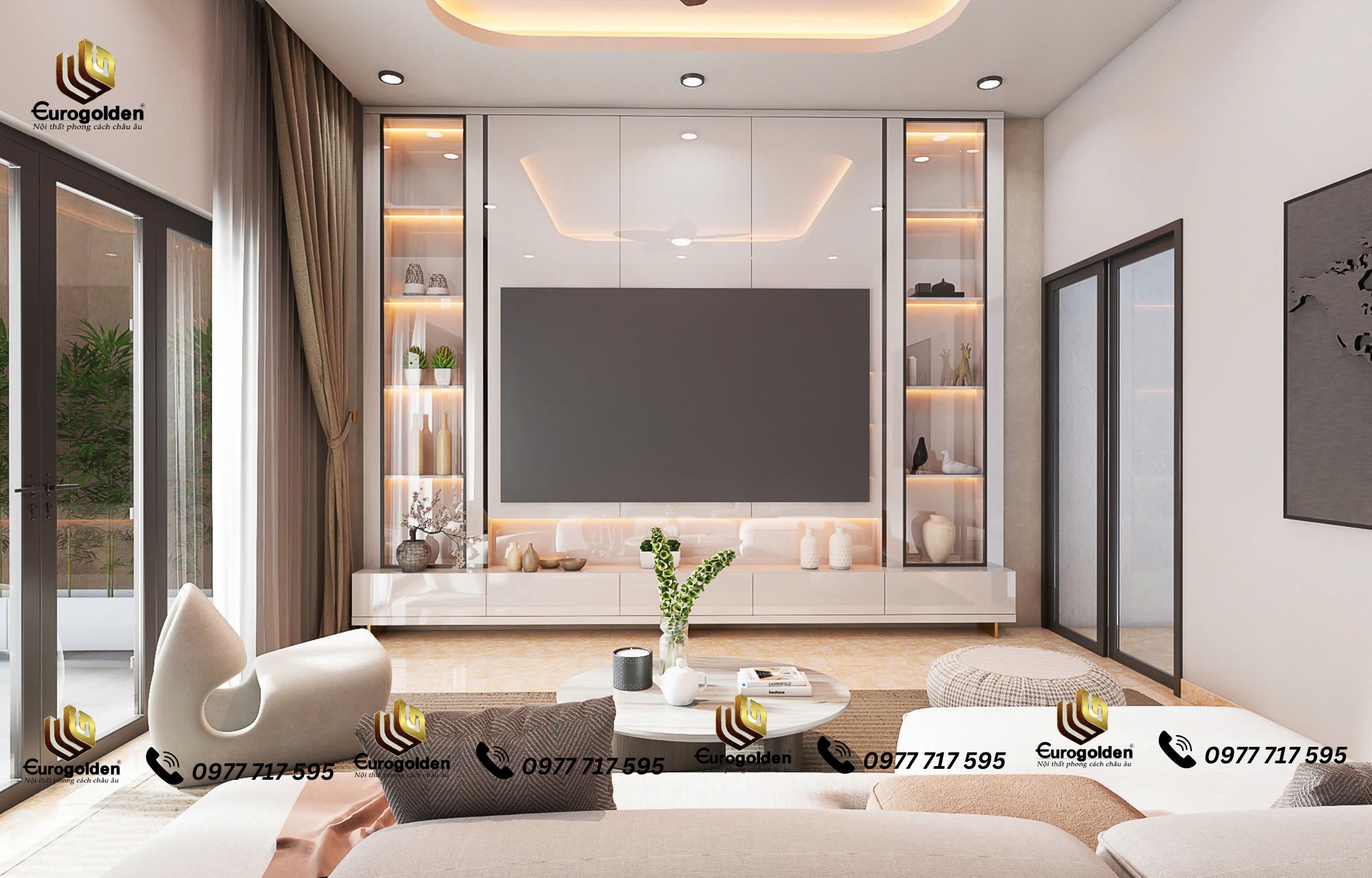 nội thất nhà phố 3 tầng hiện đại