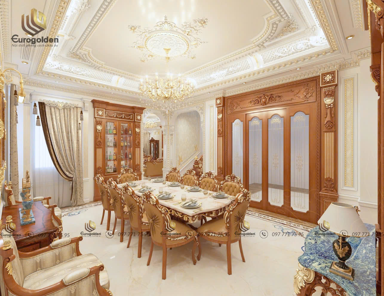 nội thất biệt thự phong cách cổ điển