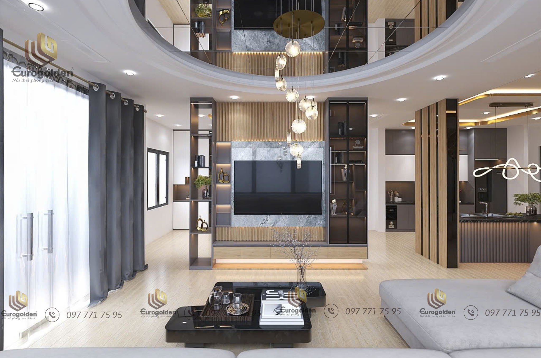 nội thất nhà 3 tầng