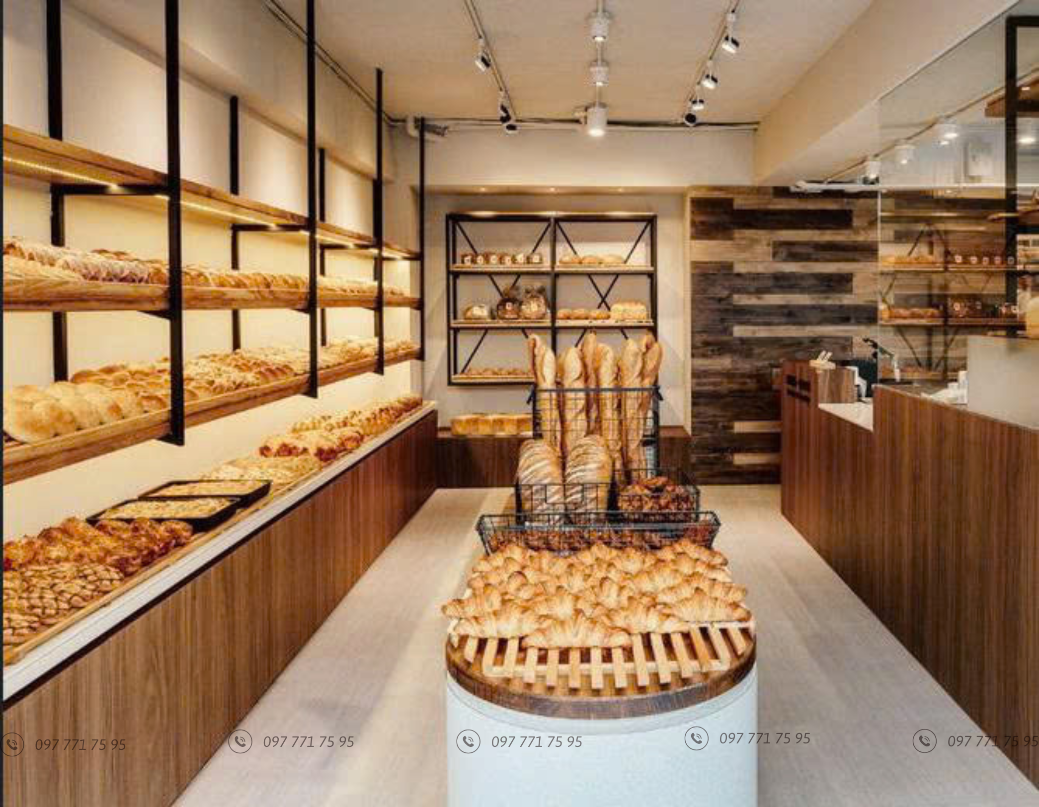 nội thất tiệm bánh