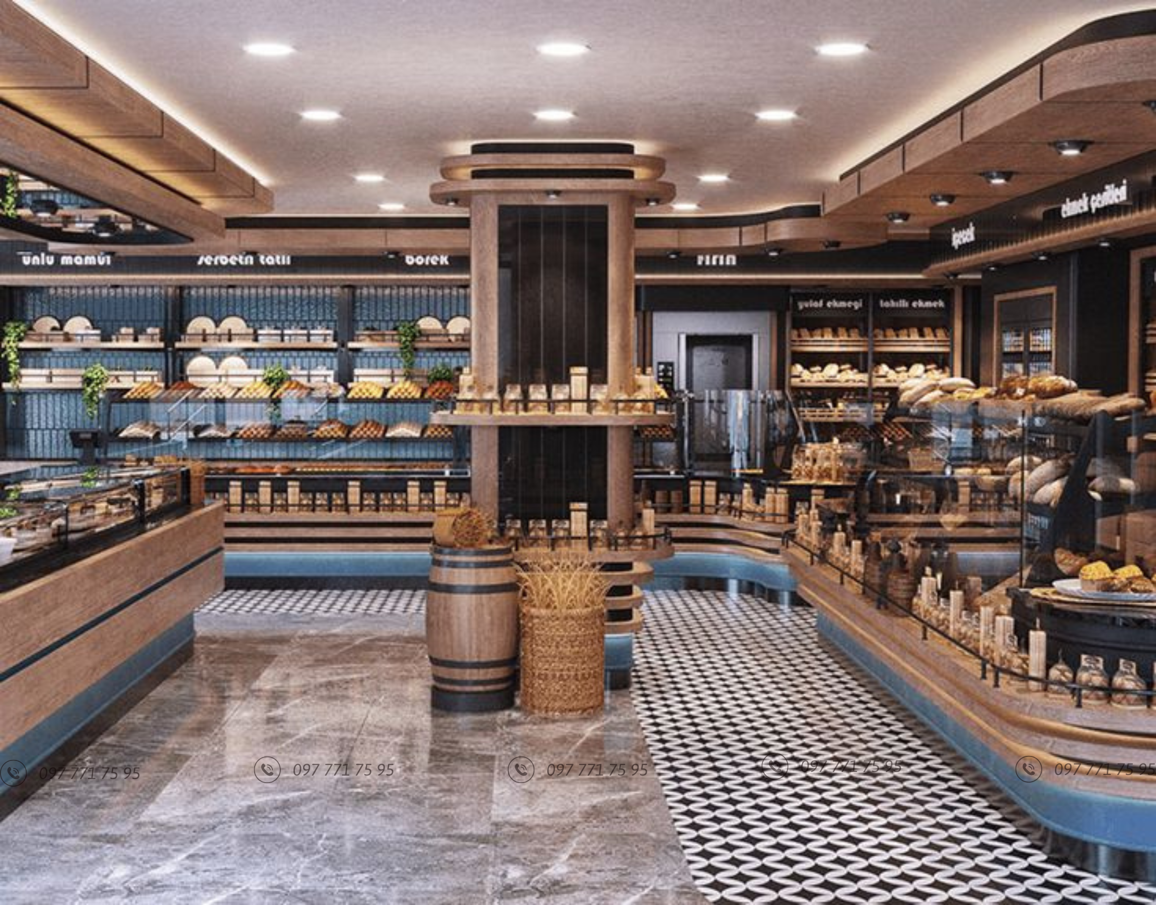 nội thất tiệm bánh