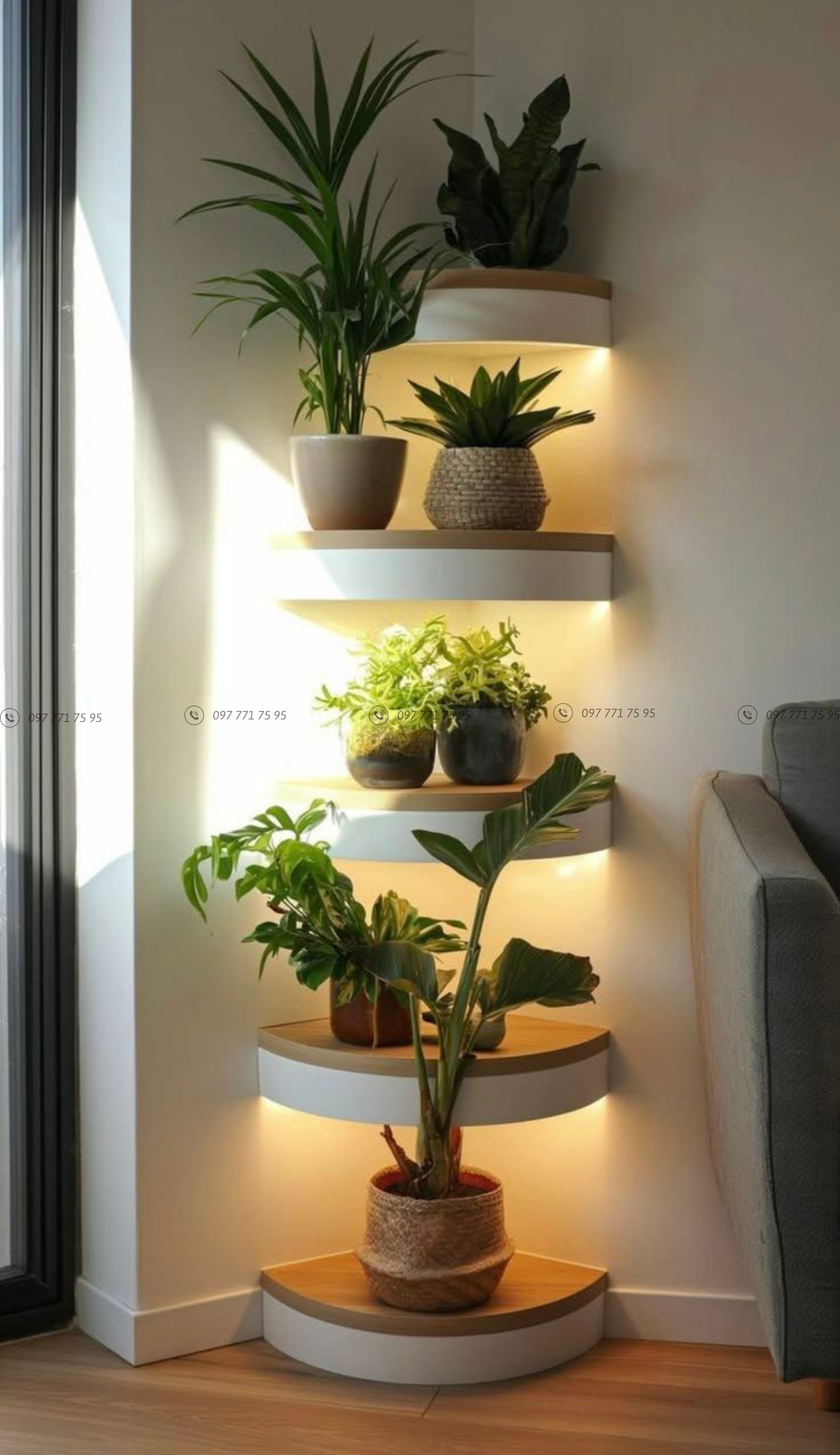 cây xanh trong thiết kế nội thất